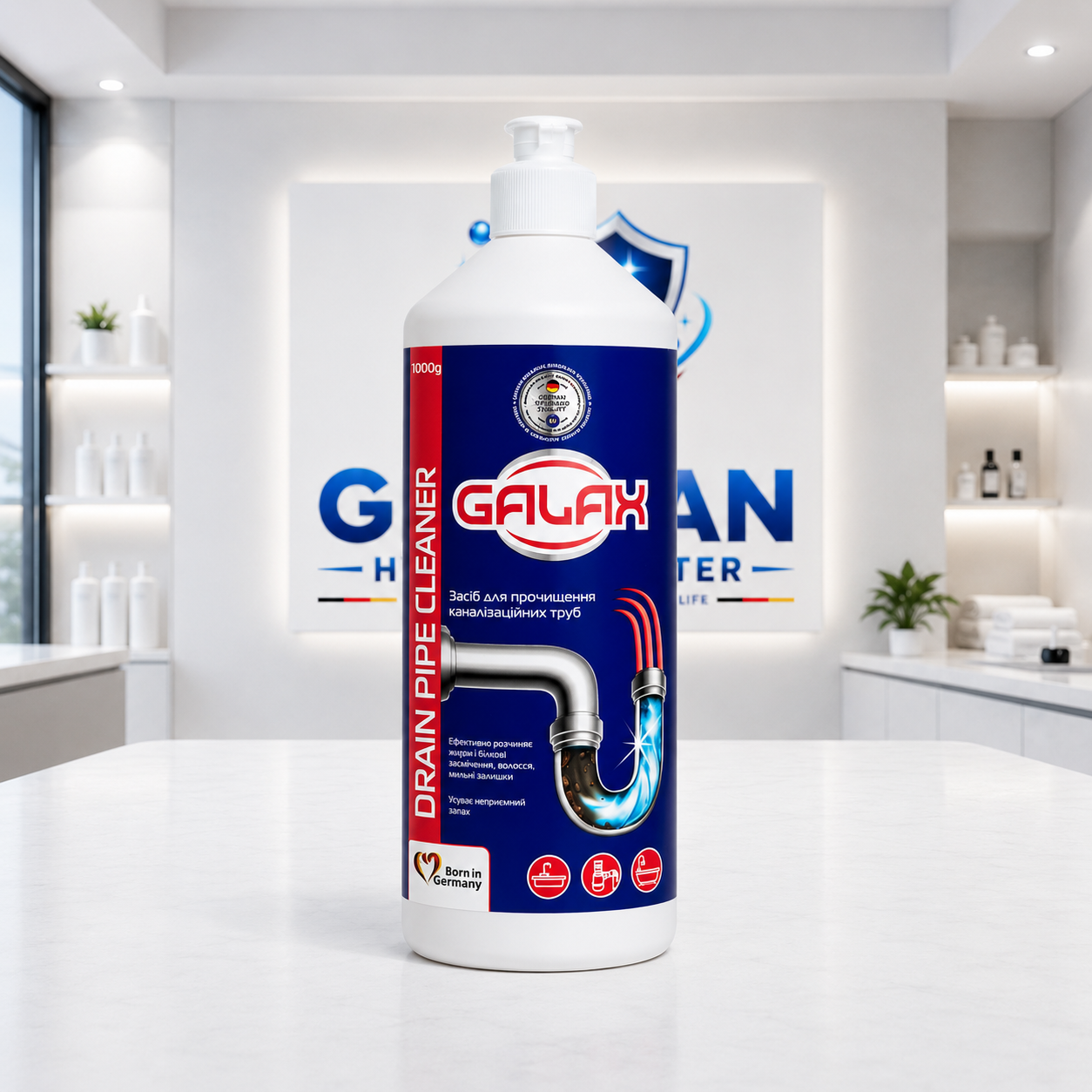 GALAX das PowerClean საკანალიზაციო მილების საწმენდი 1 ლ