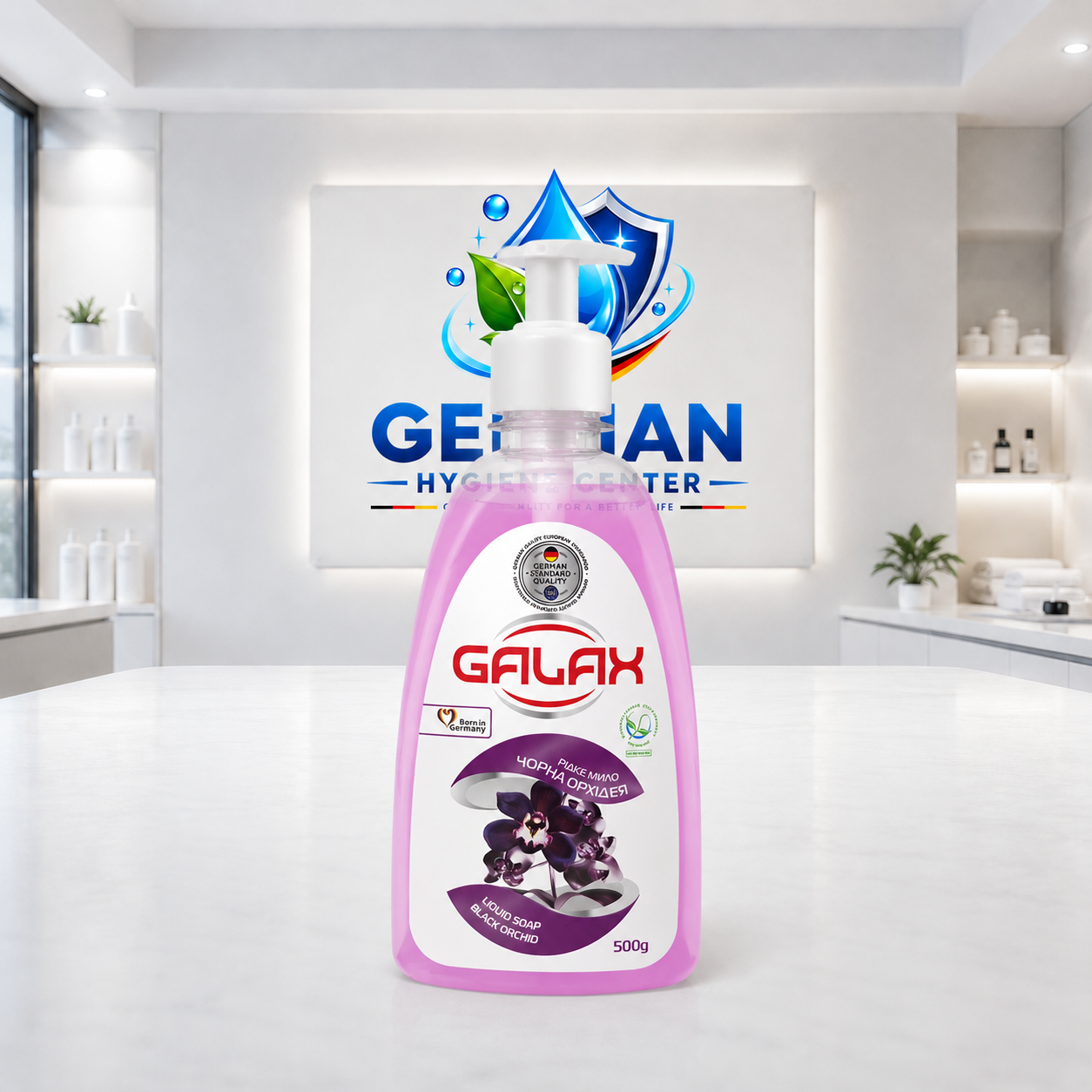 GALAX თხევადი საპონი Black Orchid